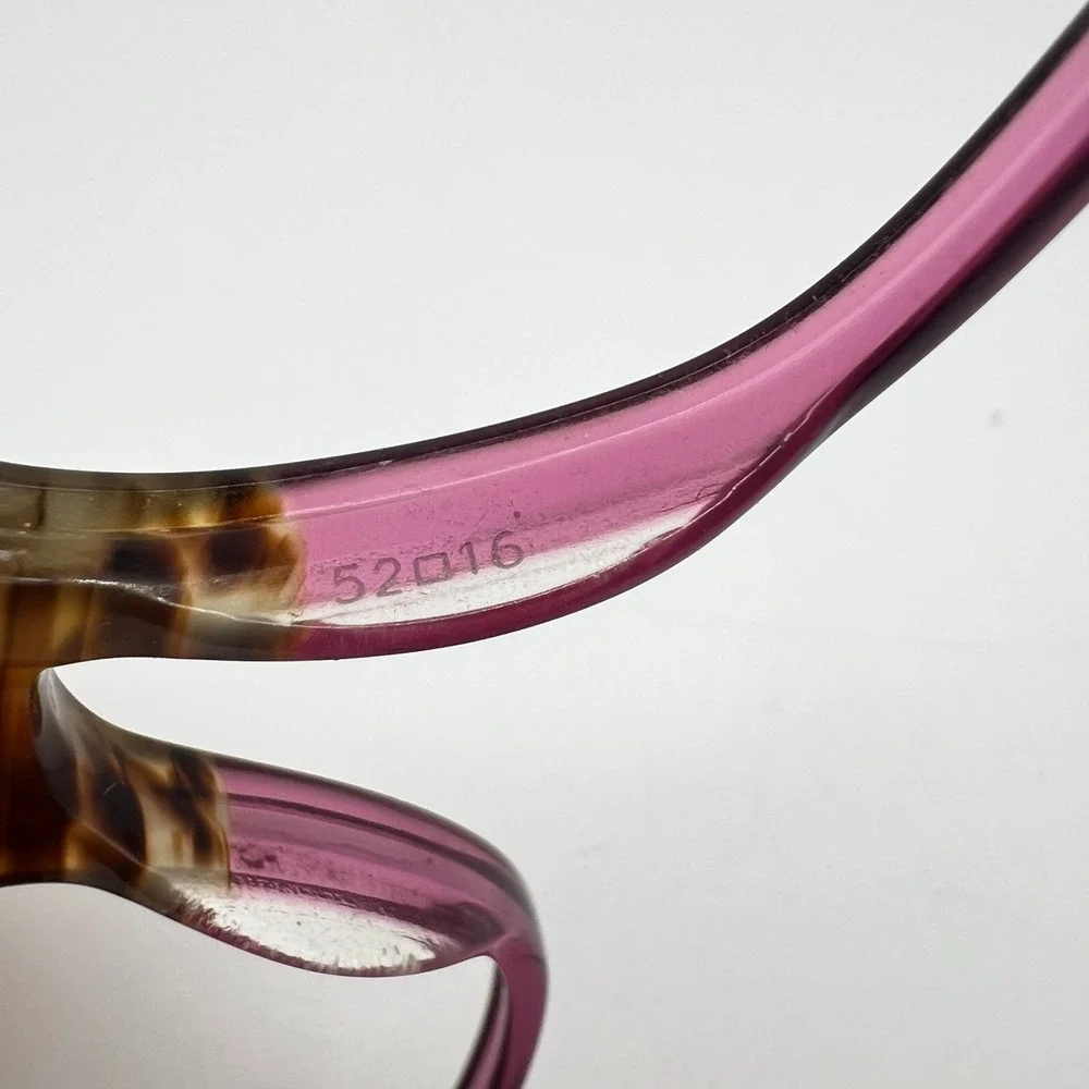 Ellen Tracy CV Dhaka Brown Pink Rhinestone 52mm 16 135 Women Eyeglass Frame Only